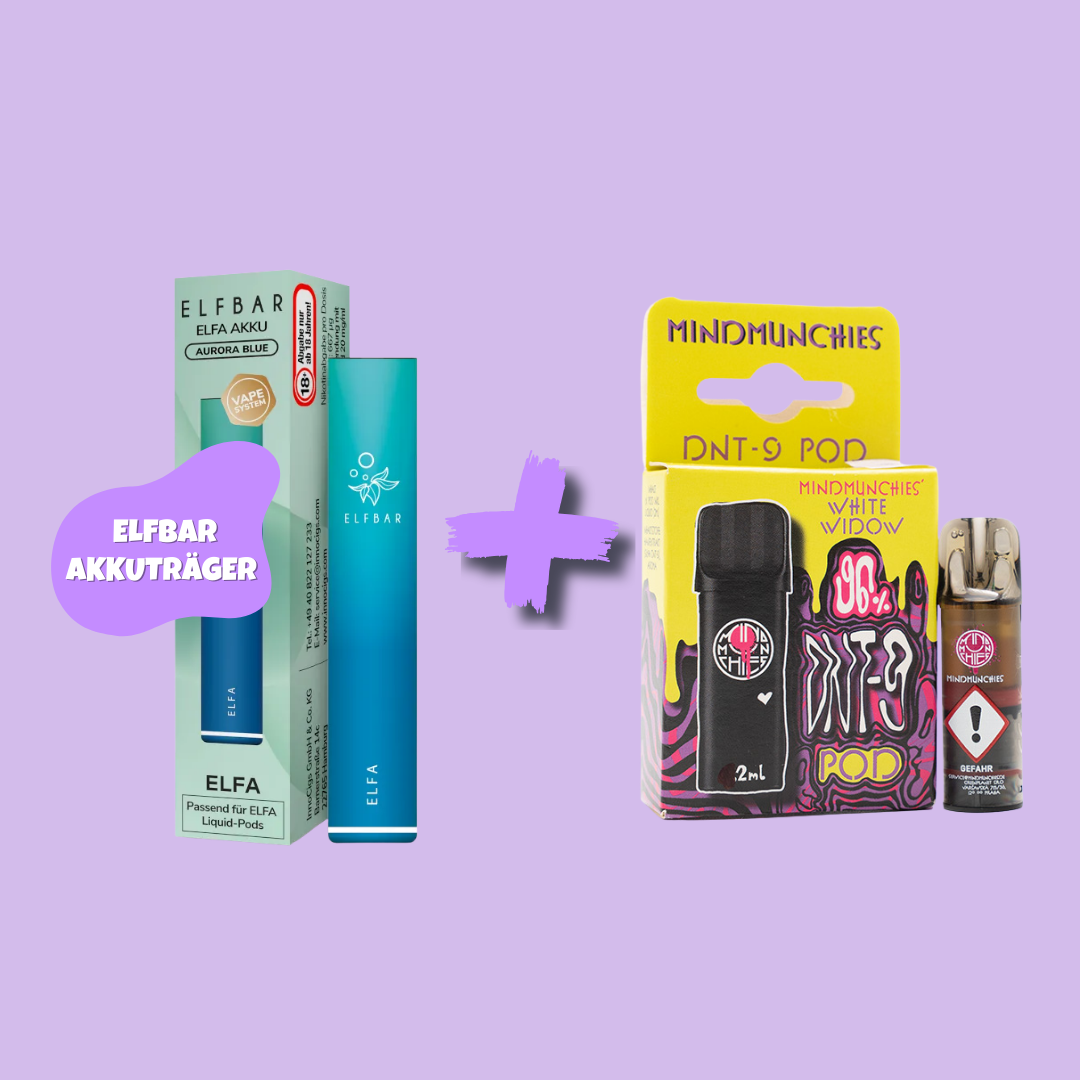 Sparbundle: ELFBAR Elfa Akkuträger + MindMunchies DNT-9 Pod - feelsheesh