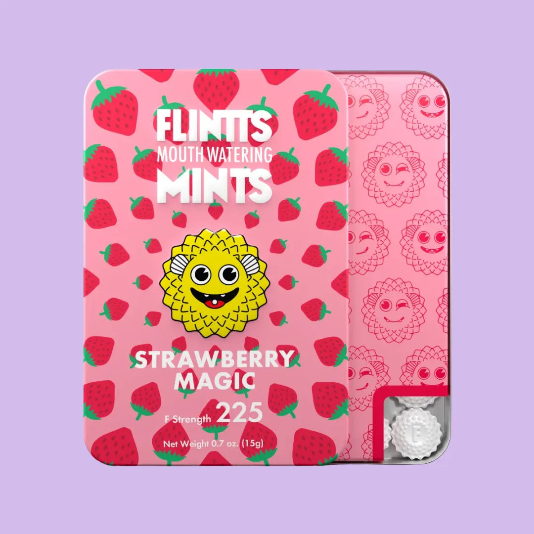 Flintts Mouth Watering Mints - Strawberry Magic