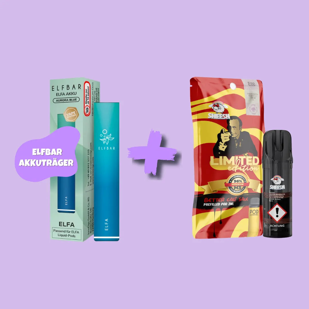 Sparbundle: ELFBAR Elfa Akkuträger + SHEESH H3 Superior Blend Pod