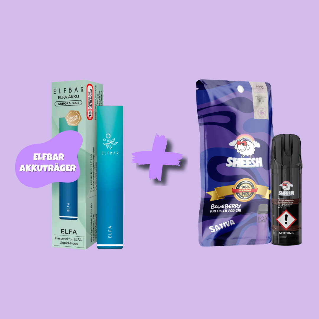 Sparbundle: ELFBAR Elfa Akkuträger + SHEESH H3 Superior Blend Pod - feelsheesh