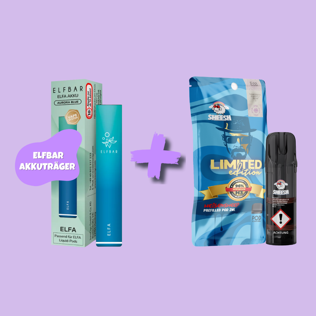 Sparbundle: ELFBAR Elfa Akkuträger + SHEESH H3 Superior Blend Pod - feelsheesh