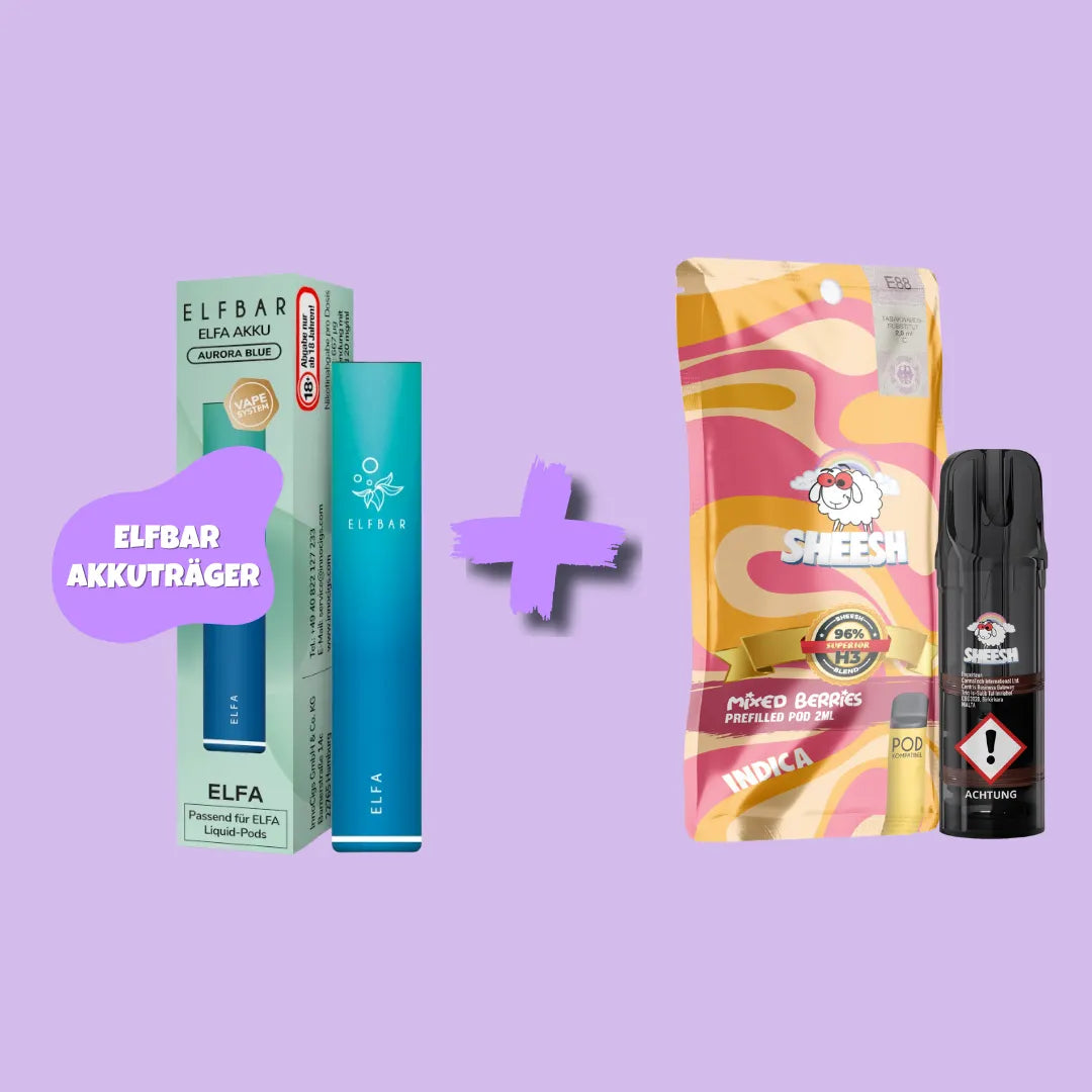 Sparbundle: ELFBAR Elfa Akkuträger + SHEESH H3 Superior Blend Pod