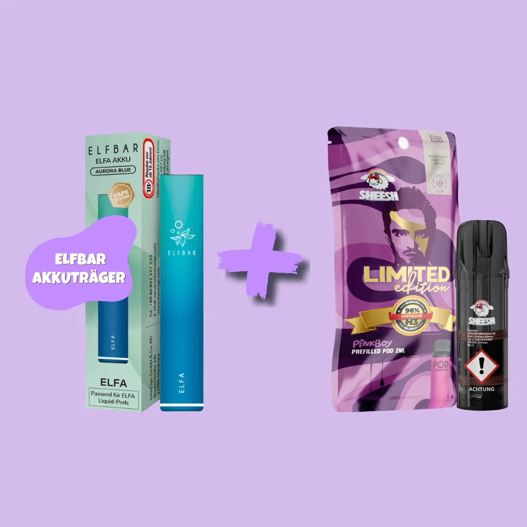 Sparbundle: ELFBAR Elfa Akkuträger + SHEESH H3 Superior Blend Pod