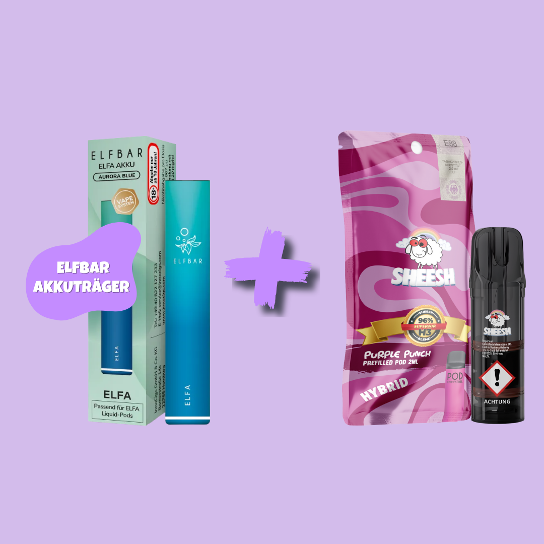 Sparbundle: ELFBAR Elfa Akkuträger + SHEESH H3 Superior Blend Pod - feelsheesh