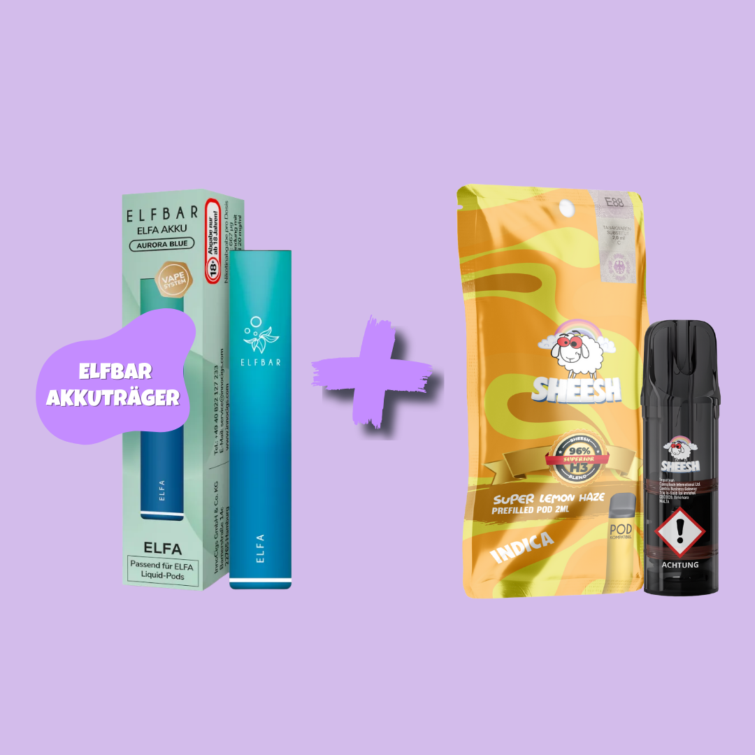 Sparbundle: ELFBAR Elfa Akkuträger + SHEESH H3 Superior Blend Pod - feelsheesh