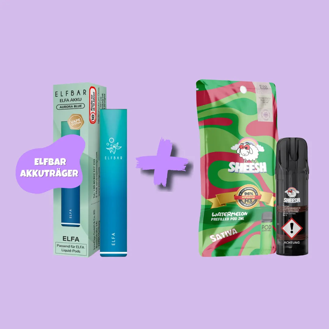 Sparbundle: ELFBAR Elfa Akkuträger + SHEESH H3 Superior Blend Pod