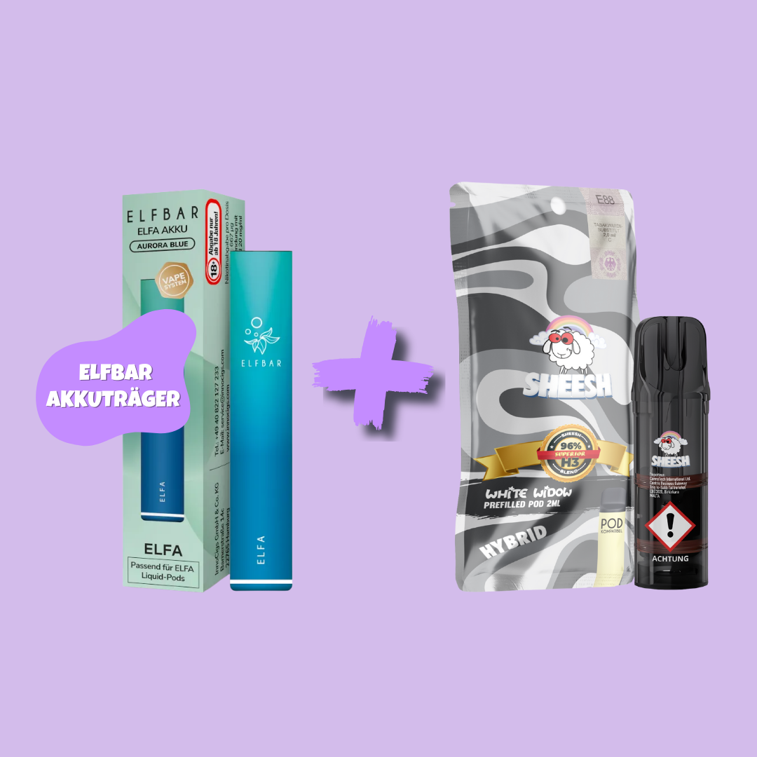 Sparbundle: ELFBAR Elfa Akkuträger + SHEESH H3 Superior Blend Pod - feelsheesh