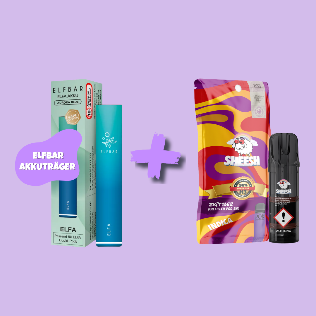 Sparbundle: ELFBAR Elfa Akkuträger + SHEESH H3 Superior Blend Pod - feelsheesh