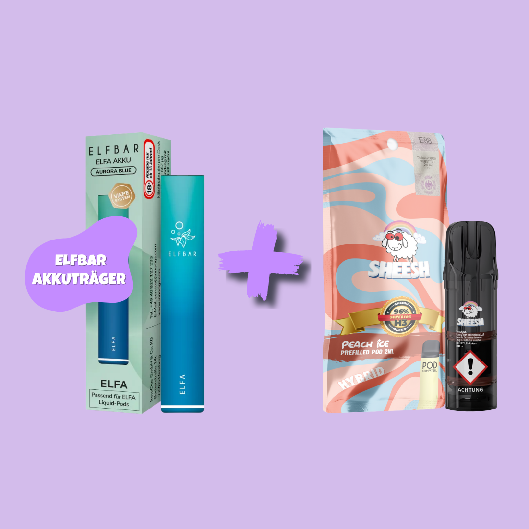 Sparbundle: ELFBAR Elfa Akkuträger + SHEESH H3 Superior Blend Pod - feelsheesh