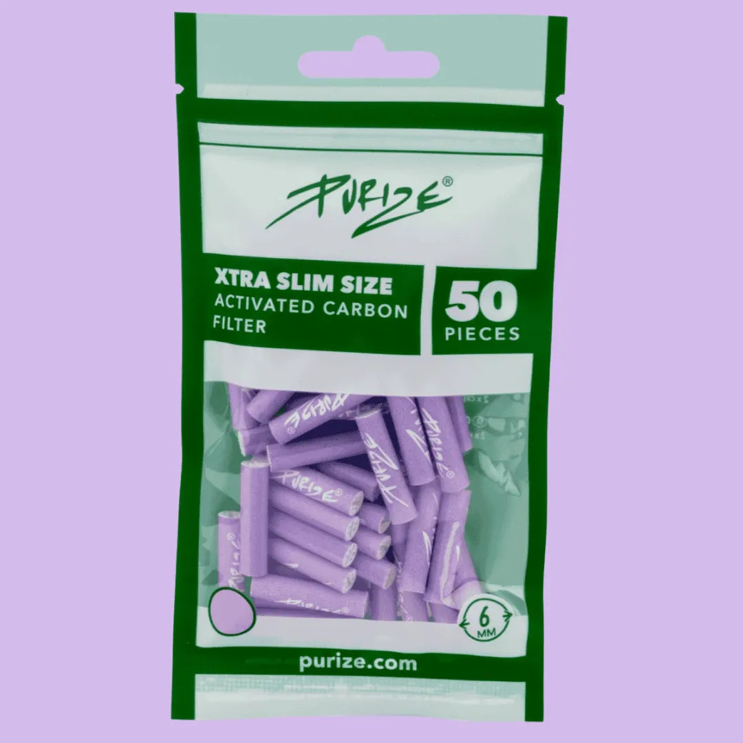 Purize Aktivkohlefilter XTRA Slim Size 6mm - Lila