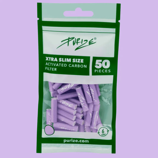 Purize Aktivkohlefilter XTRA Slim Size 6mm - Lila
