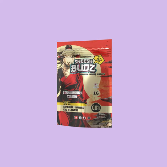 SHEESH BUDZ - CBD Blüten - Strawberry Cough - 1g