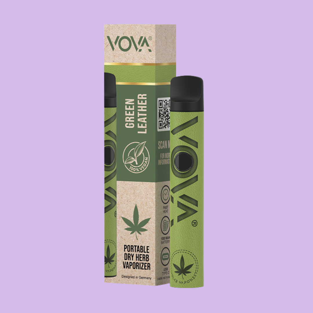 VOVA - Vaporizer - Green Leather - bubatzlegal24